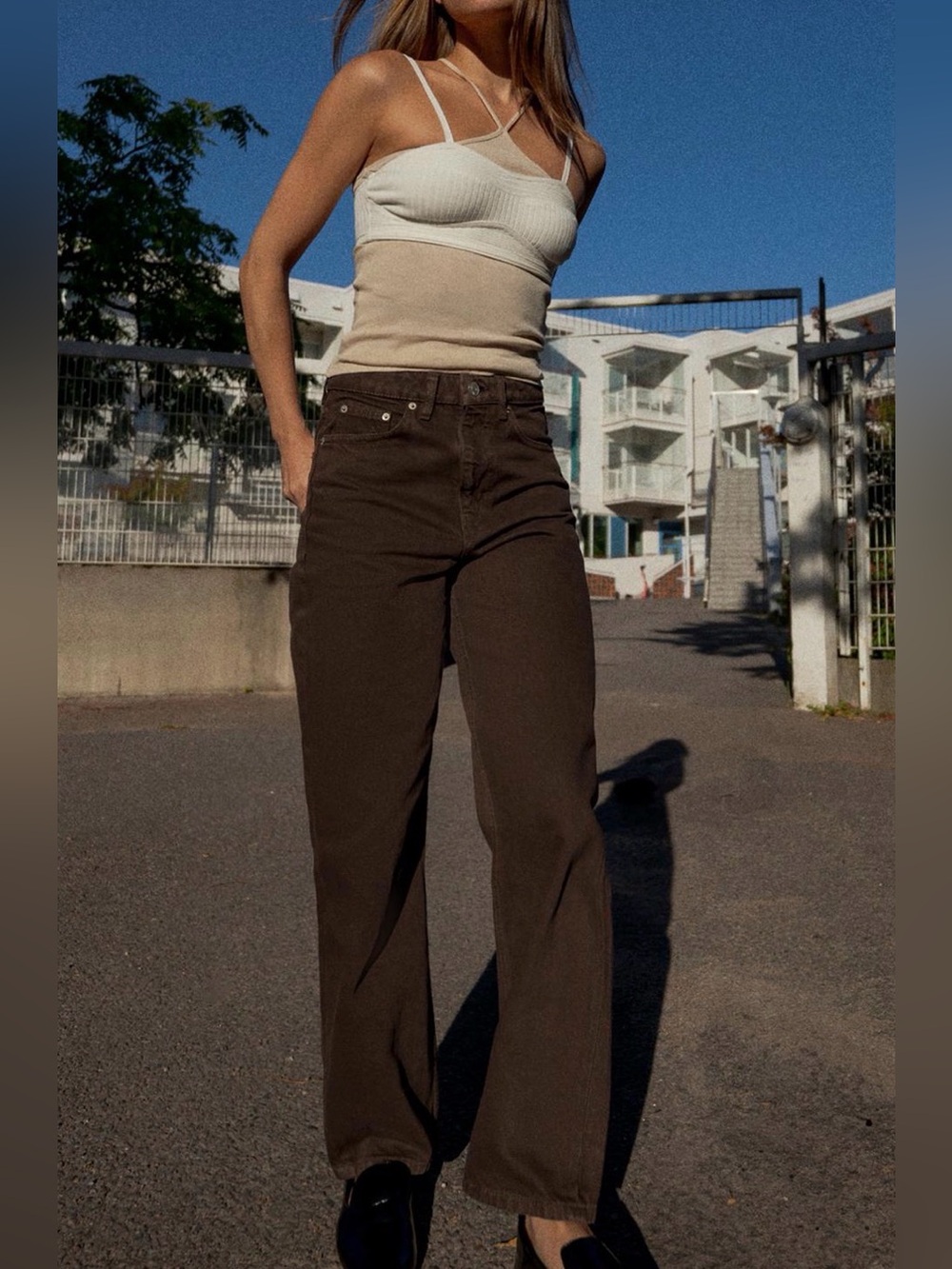 TRF MOM FIT HI-RISE JEANS